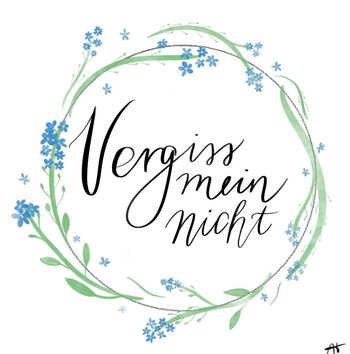 Vergiss mein nicht ist fröhlicher Farbtupfer im Alltag für Frauen ganz verschiedenen Alters
